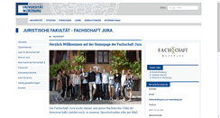 Desktop Screenshot of jurafachschaft.de