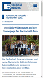 Mobile Screenshot of jurafachschaft.de